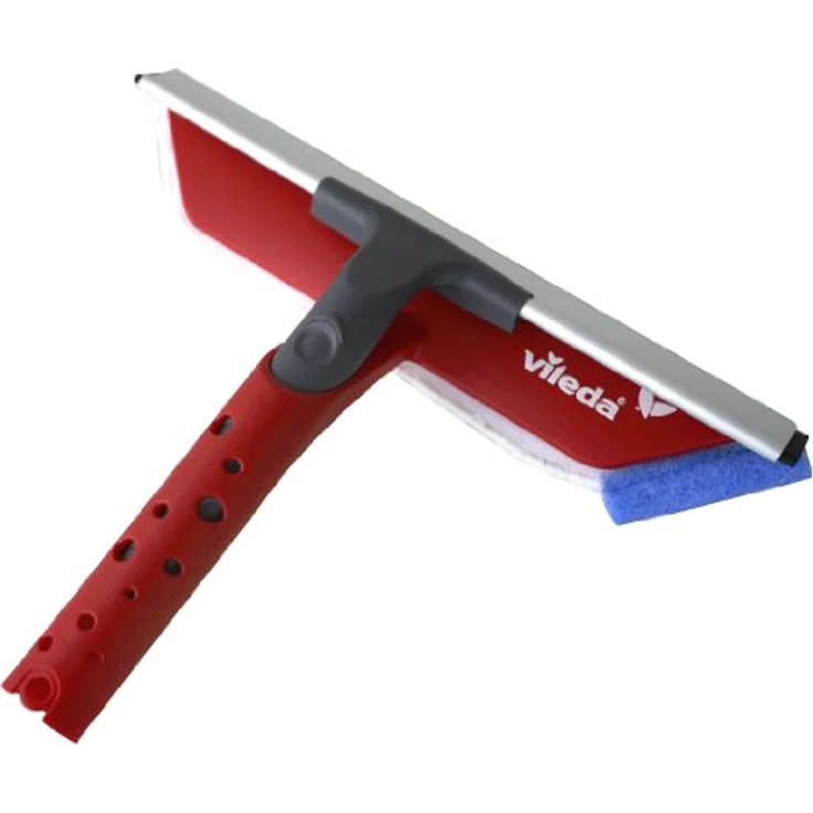 Vileda Profi Fensterwischer 2in1, Fensterabzieher und Einwascher mit Mikrofaserbezug, Fensterputzer für streifenfreie Fenster – Bild 4