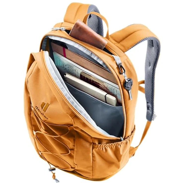 Deuter Gogo Freizeitrucksack, Daypack mit Airstripes System, 100% recyceltem Material, Farbe amber-maple – Bild 8