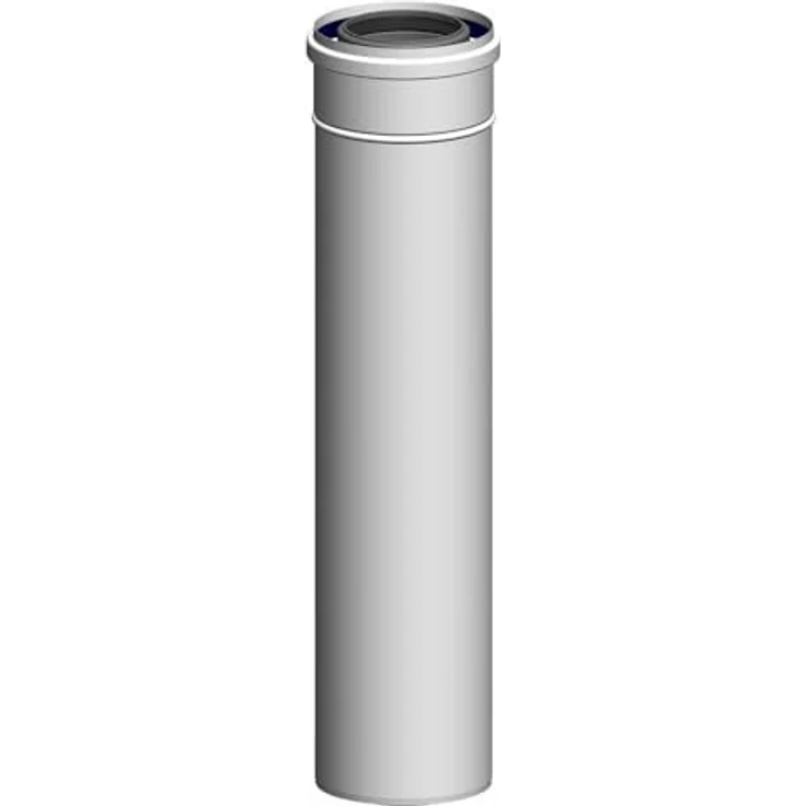 Atec Abgas Rohr DN 80/125, Konzentrisches Abgassystem für Klimaanlagen, sicherheitsrelevant – Bild 2