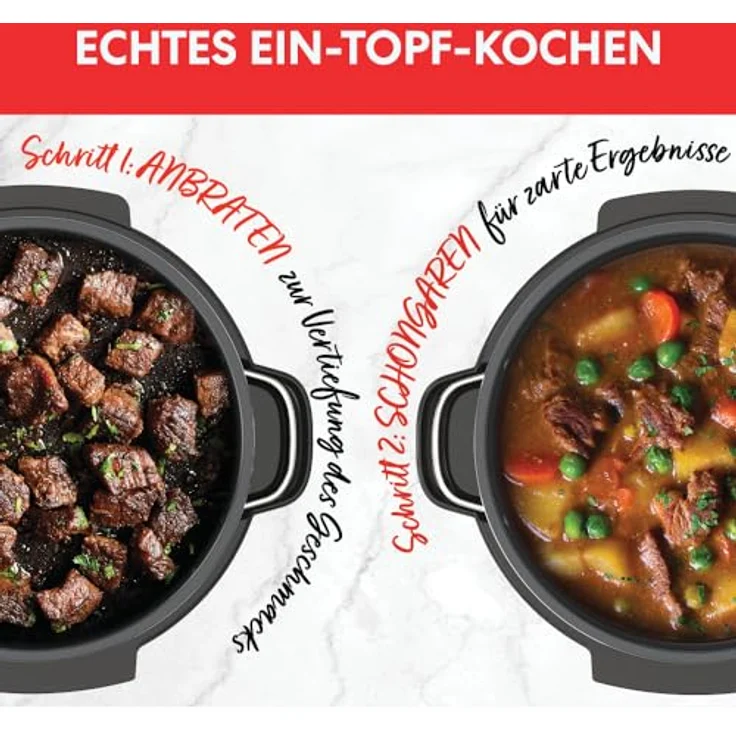 Instant Pot Superior Slow Cooker/Schongarer, 7.1L Multikocher Schwarz – 4 Kochfunktionen, Spülmaschinengeeignet 800W – Bild 3