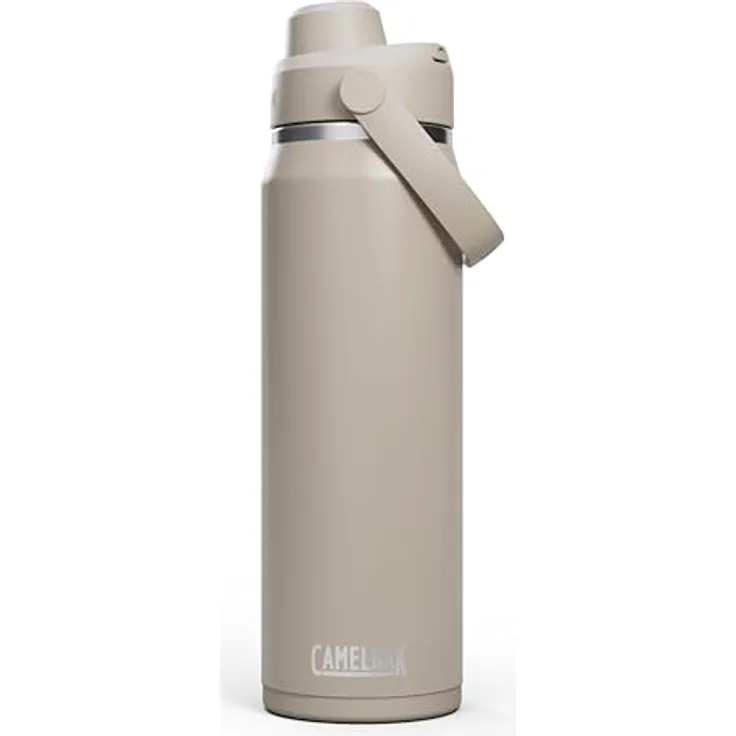 CAMELBAK Thrive Chug Wasserflasche, isolierter Edelstahl, 740 ML, auslaufsicher, leicht zu tragen, Stein