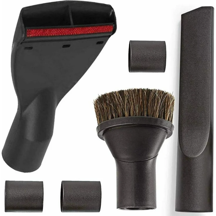 Maxorado Staubsaugerdüsen-Set, Ersatzteilset mit Fugendüse, XL Polsterdüse und Möbelpinsel für 32/35 mm Rundrohre, geeignet für Kärcher, Bosch und Einhell