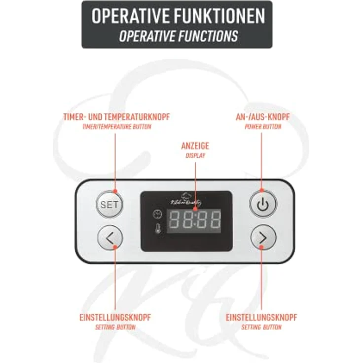 KitchenQuality Dörrautomat | Elektrischer Obst-, Fleisch- & Kräutertrockner | 5 Einlegeböden | Timer & Überhitzungsschutz | Gesunde Snacks ohne Zusatzstoffe | 260 Watt Leistung – Bild 4