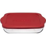 Pasabahce Auflaufform aus Glas mit Deckel, 1,95 L, BPA-frei, transparent (2-St)