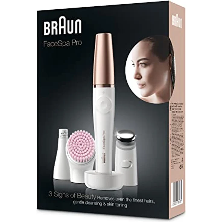 Braun Pro 912 FaceSpa, 3-in-1 Beauty Gerät für das Gesicht, Akkubetrieb, weiß-bronze – Bild 5