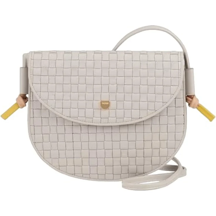 Dudu Skye Umhängetasche, Leder Handtasche 21 cm, schwarz – Bild 1