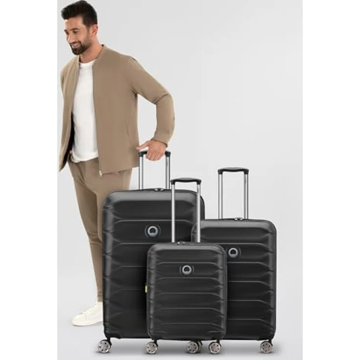 Delsey Meteor 4 Rollen Kofferset 3-teilig mit Dehnfalte, (46 l, XL) – Bild 7