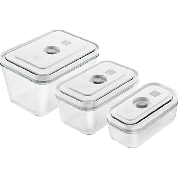 Zwilling VAKUUM BOXSET, S/M/L / 3-TLG, GLAS, WEISS Fresh & Save
