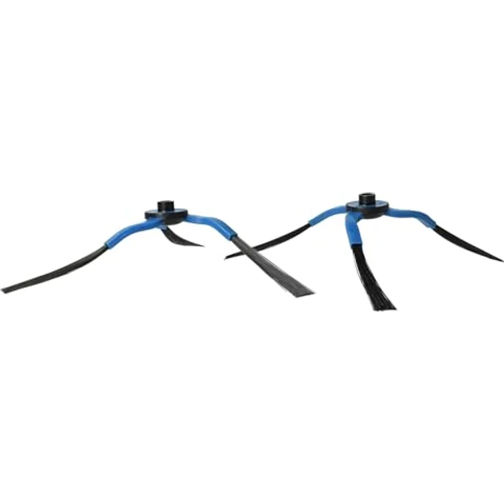 vhbw Bürste passend für Samsung Navibot SR8843, SR8844, SR8845, SR8841, 3-Arm Seitenbürsten, schwarz/blau, 4er Pack – Bild 4