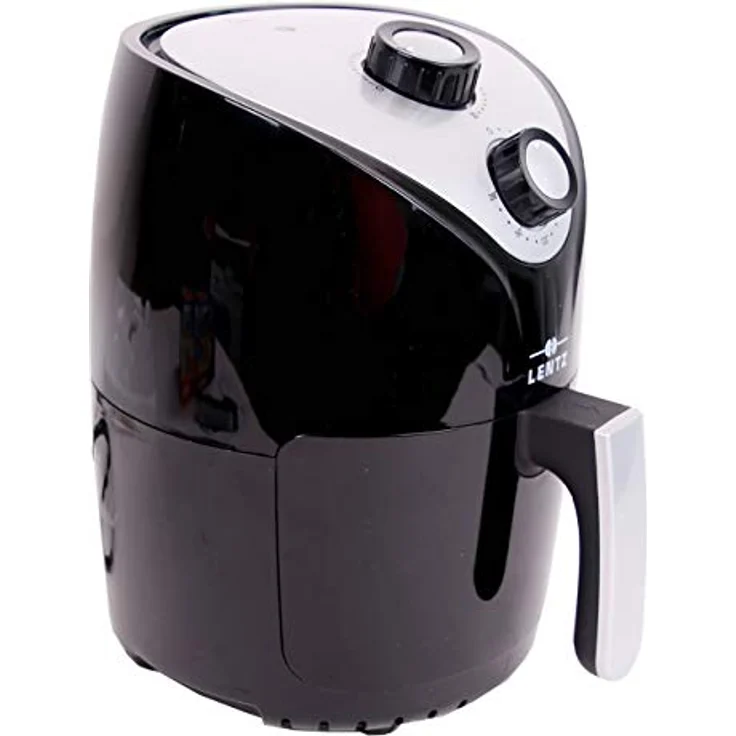 Lentz Heißluftfritteuse, ohne Fett, 1000 Watt, 2 Liter Fassungsvermögen, schwarz – Bild 4