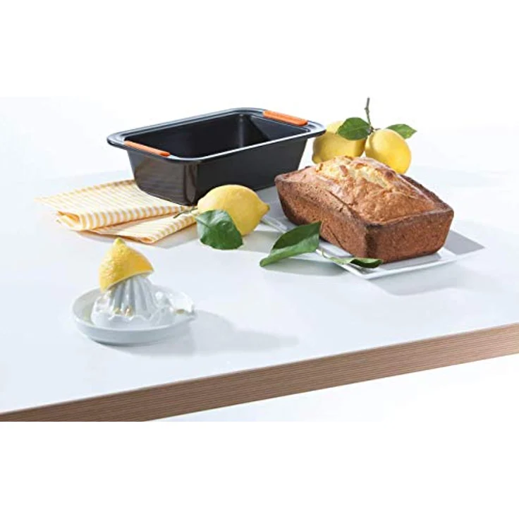 Le Creuset Antihaft Kastenform, Rechteckig, 30 x 11,5 x 7 cm, PFOA-frei, Sauerteigbeständig, Aus Karbonstahl gefertigt, Anthrazit-Orange – Bild 6