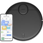 Xiaomi T12 Robotstaubsauger mit Wischfunktion, 3500 Pa Saugleistung, LiDAR-Navigation, Schwarz