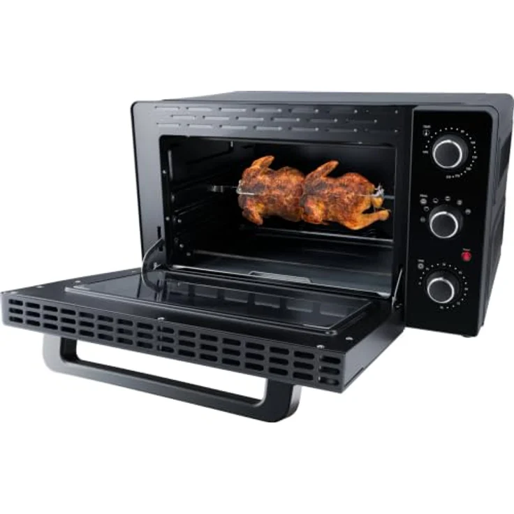 Steba KB 238 Mini-Backofen, 2000 Watt, 38 Liter, 3 Einschubebenen, Umluft, Timer, Schwarzstahl – Bild 5