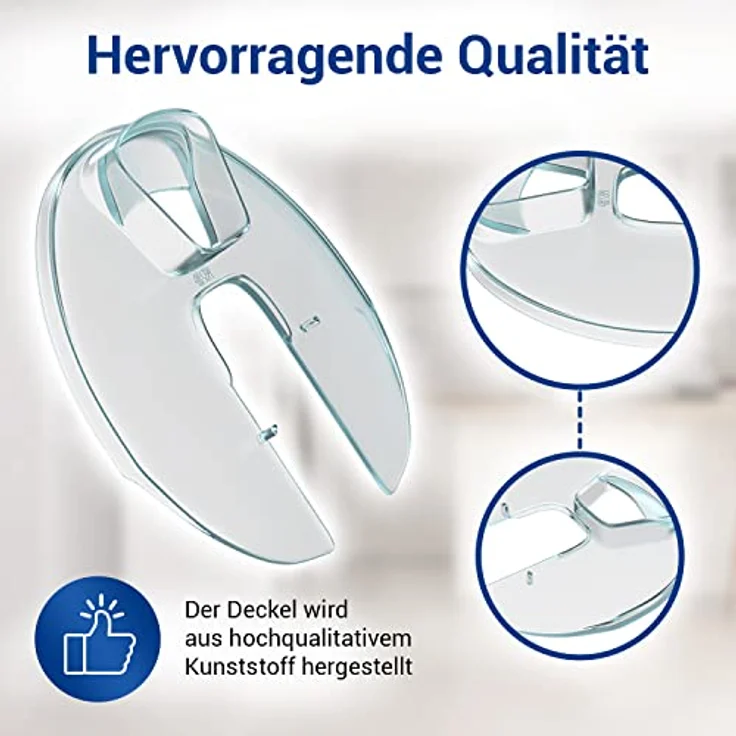 VIOKS Spritzschutz Rührschüssel Deckel für Bosch Küchenmaschine, transparent, kompatibel mit MUM4 Modellen, hochwertiger Kunststoff – Bild 4