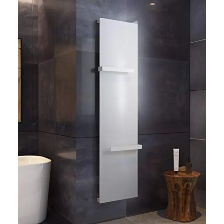 Glasdeals Badheizkörper LIANO, 160 x 45 cm mit Mittelanschluss, pulverbeschichtet in Weiß RAL9016