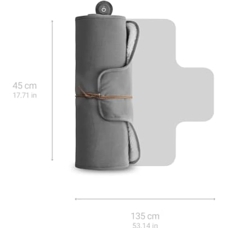 Medisana Heizdecke OL 800, Outdoor Wärmedecke mit Infrarot-Wärmespots, mobile & kabellose Anwendung, Wärme „to go“ – Bild 2