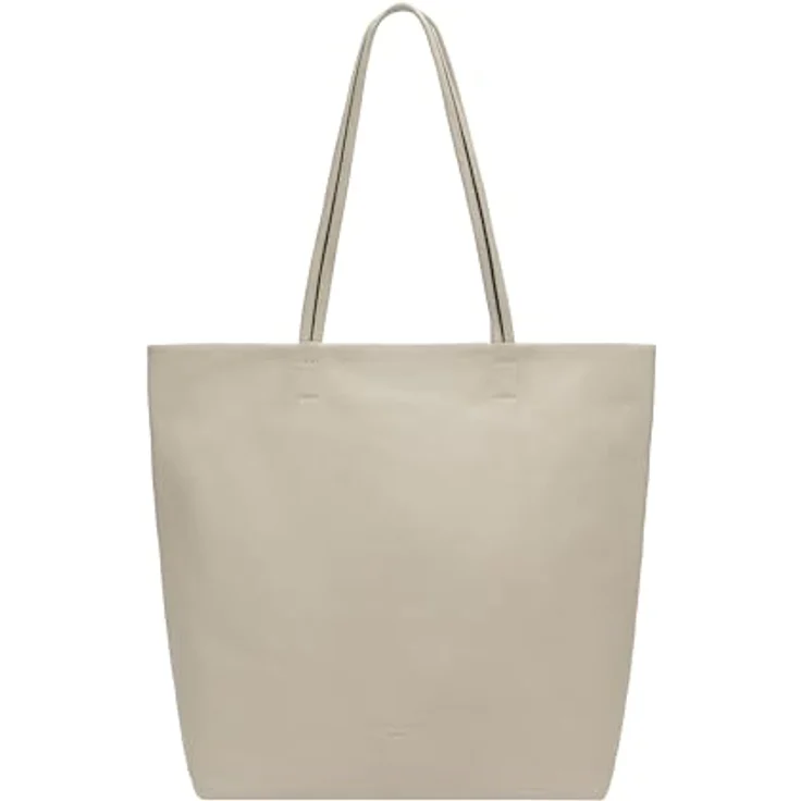 Liebeskind Hera II Shopper Tasche L, 100% Leder, beige, 38 cm x 15 cm x 42 cm – Bild 1