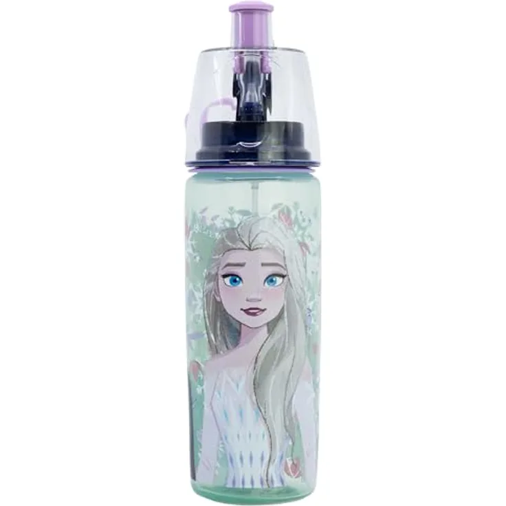 Storline Trinkflasche Disney Frozen Sprüh-Trinkflasche 575 ml mit Sprühfunktion, handlich und leicht