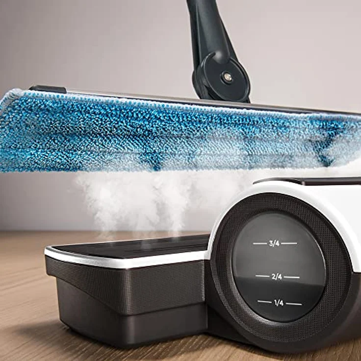 Moppy PTEU0281 Polti Dampfbodenwischer ohne Kabel, Cordless für Hartböden und vertikale waschbare Flächen, entfernt und vernichtet 99,9% der Viren, Keime und Bakterien, 0.7 L, 1500 W, weiß – Bild 4