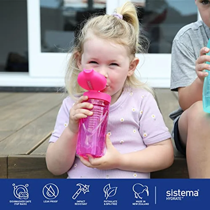 Sistema Quick Flip Trinkflasche, Farblich Sortiert, 520 ml – Bild 7