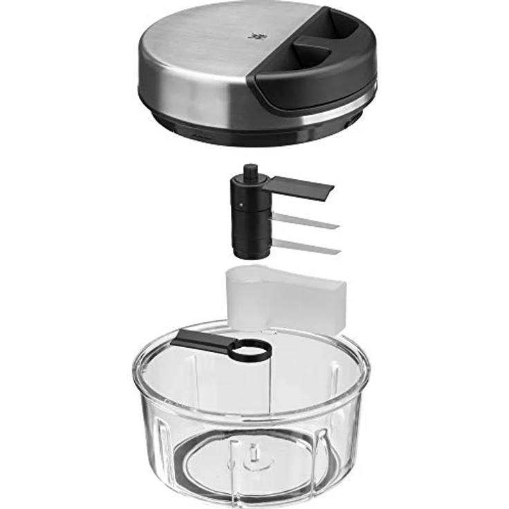 WMF Gourmet Gemüseschneider manuell mit Seilzug, 650ml, Kunststoff-Mixbehälter, Multi-Zerkleinerer ideal für Gemüse, Zwiebeln, Knoblauch, Nüsse, Kräuter oder Obst – Bild 4