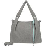 Fritzi aus Preußen Sue03 Shopper Tasche, 40 cm, grau, aus 100% Polyurethan