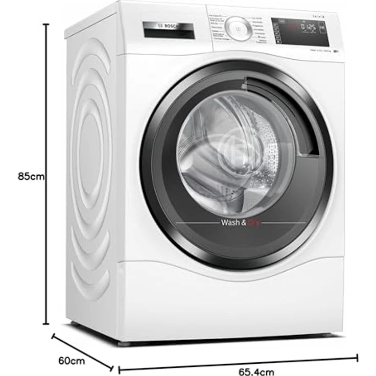 Bosch WDU28513, Waschtrockner, Energieeffizienzklasse D, Standgerät, Breite 60 cm, Geräuschemissionsklasse A – Bild 6
