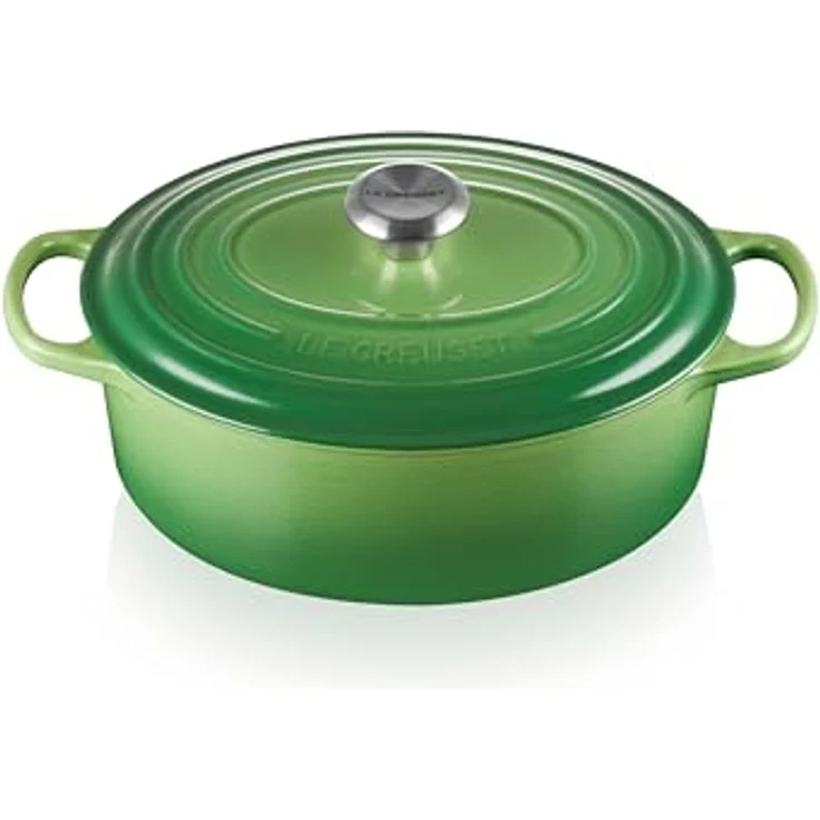 Le Creuset Signature Bräter, oval, 29 cm, bamboo green – Bild 2