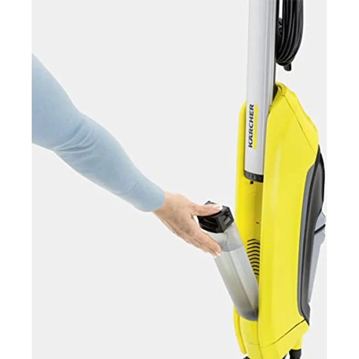 Kärcher FC 5 Cordless Elektrischer Bodenreiniger zum Wischen mit Saugfunktion (Flächenleistung je Tankfüllung: 60 m², waschbare Mikrofaserwalze, flexibles Drehgelenk) – Bild 6