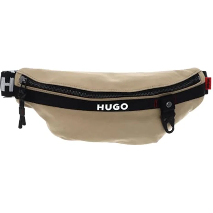 Hugo Dusky Gürteltasche, 33 cm, beige, 100% Polyamid, kompakt und stilvoll – Bild 1