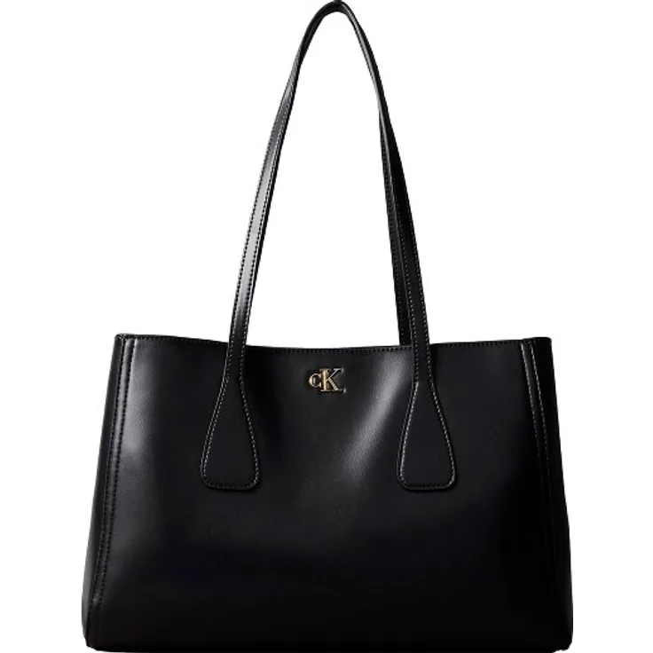 Calvin Klein CK Medium Shopper Tasche, 36 cm, schwarz, 100% Polyurethan