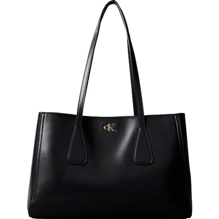 Calvin Klein CK Medium Shopper Tasche, 36 cm, schwarz, 100% Polyurethan