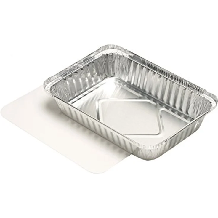 PAPSTAR Aluschalen, Aluminium, Silber, 10.5 x 15.7 x 22.2 cm – Bild 2