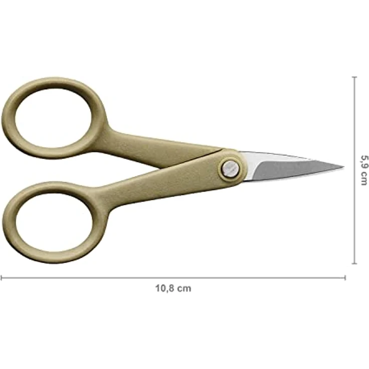 Fiskars ReNew Maniküreschere, Länge: 10 cm, Recycelter Edelstahl/Kunststoff, Aus 100% wiederverwertbaren Materialien, 1062548 – Bild 3
