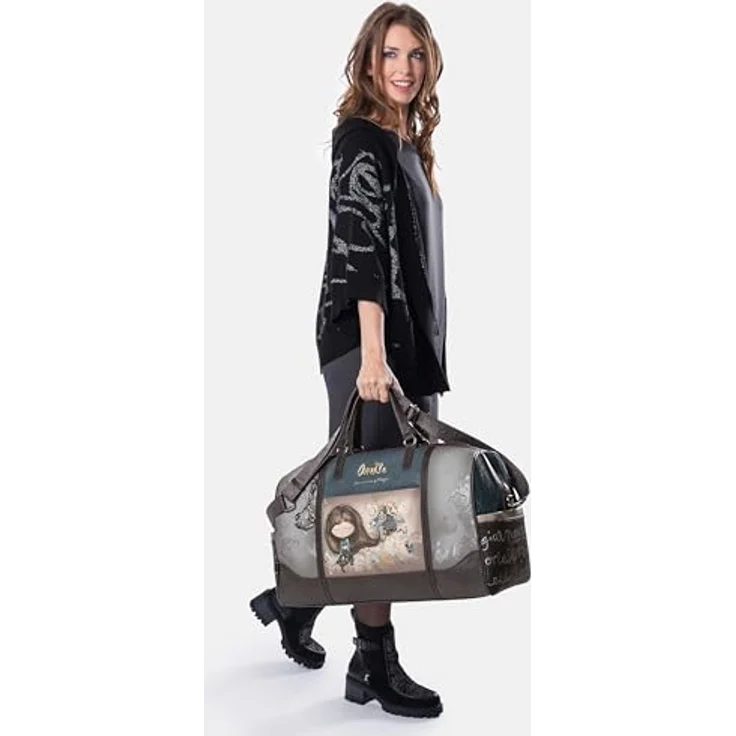 Anekke Real Weekender Reisetasche, 51 cm, braun, aus 100% Polyurethan, mehrfarbig – Bild 3