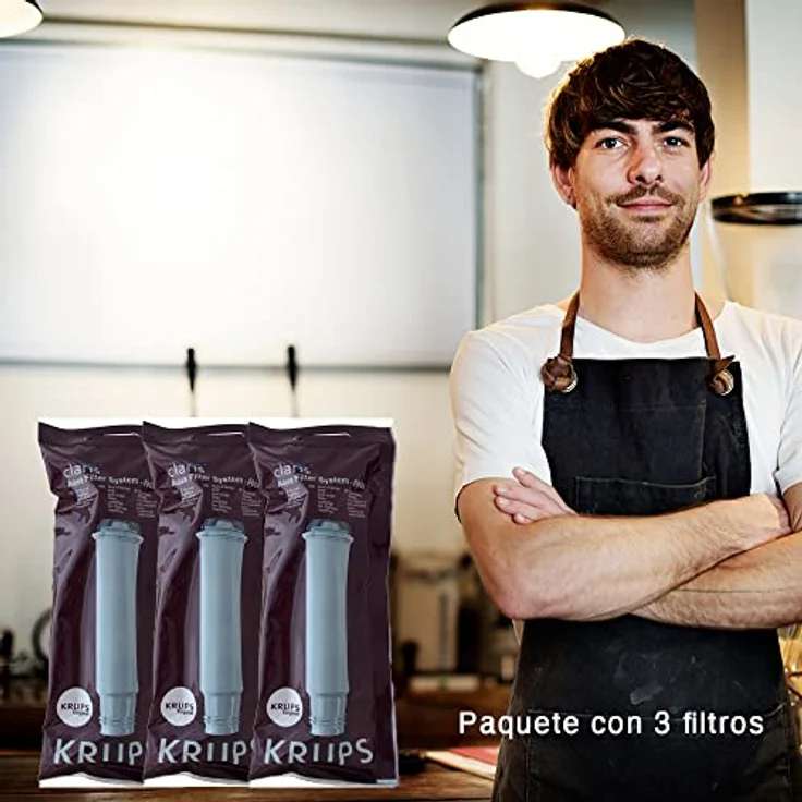 KRUPS Claris Filterpatrone F088 für Espressoautomaten, passend für Serien Orchestro und Artese 01-05 – Bild 2