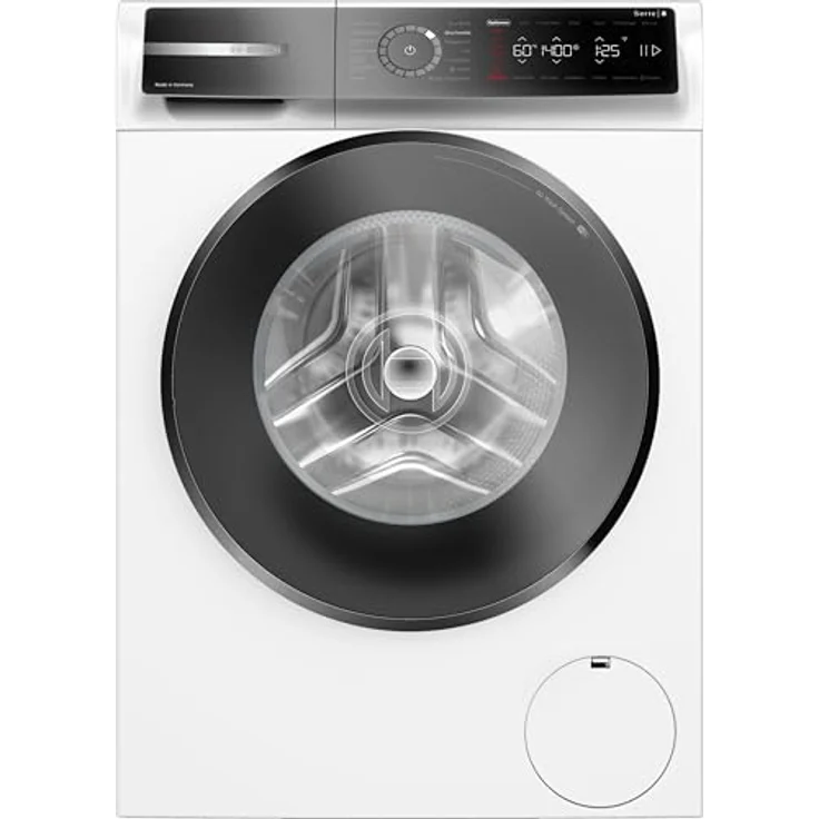 Bosch WGB244071 Serie 8, Smarte Waschmaschine 9 kg, 1400 U/min, Made in Germany, Fleckenautomaik, Iron Assist reduziert Knitterfalten, Mini Load für Einzelteile, 4D Wash System, Speed Perfect – Bild 1