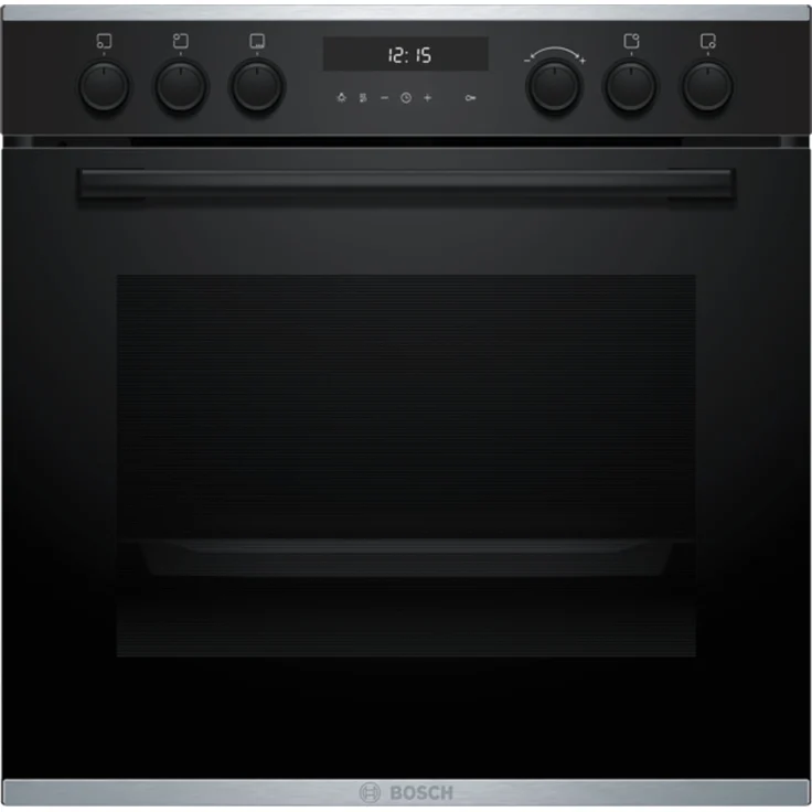 Bosch Serie 6 HEG278BB3, Einbau-Herd 60 x 60 cm mit 71 l Garraum, 10 Beheizungsarten, Selbstreinigung und Air Fry, Schwarz