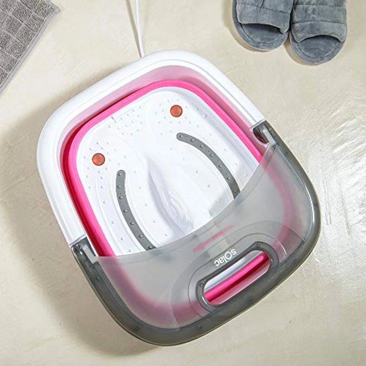 Solac, Massagegerät Therma Hydro ME7756, ergonomisch zusammenklappbar mit Hydromassage-Funktion für entspannende Fußbäder – Bild 9