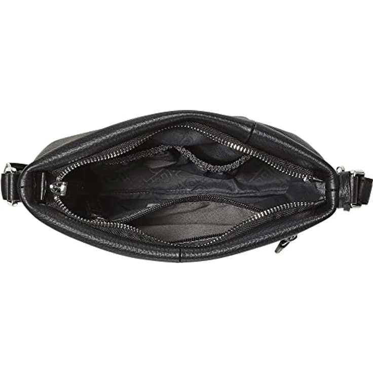 Picard Pure, Handtasche aus Premium Rindsleder mit verdeckter Zippertasche, Schwarz – Bild 6