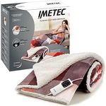 Imetec Adapto Tartan Festival Heizdecke, 160x120 cm Wärmedecke, aus weichem Gewebe, geringer Verbrauch, Adapto-Technologie, sicher, schnelles Aufheizen, 6 Temperaturen, waschbar