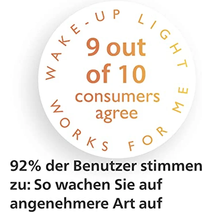 Philips Wake-up Light HF3519/01, Sonnenaufgangssimulation mit 20 Helligkeitseinstellungen, integriertes UKW-Radio, natürliche Wecktöne, dimmbares Licht – Bild 6