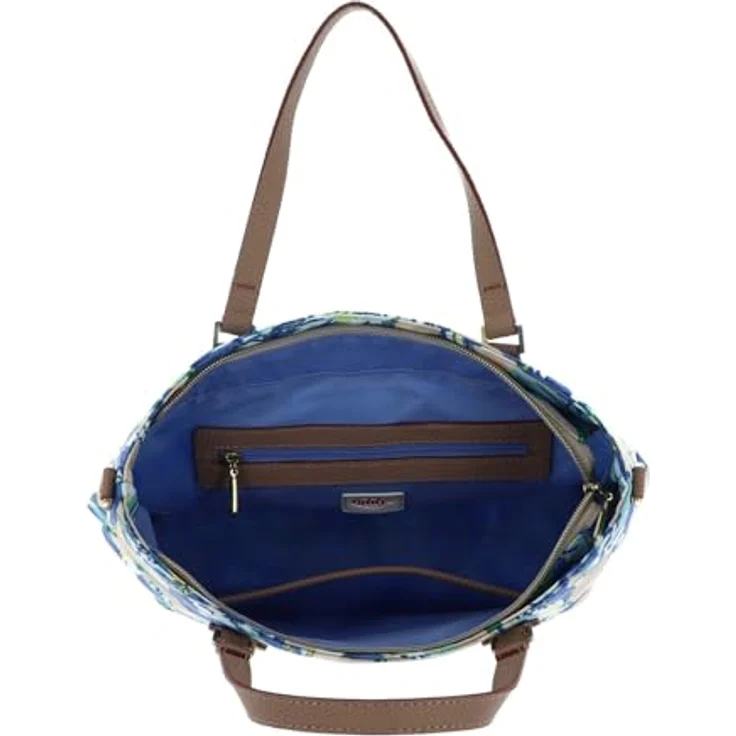 Oilily Hella Handtasche 26 cm, Beige, aus widerstandsfähigem Polyester mit abnehmbarem Umhängeriemen und praktischen Fächern – Bild 5
