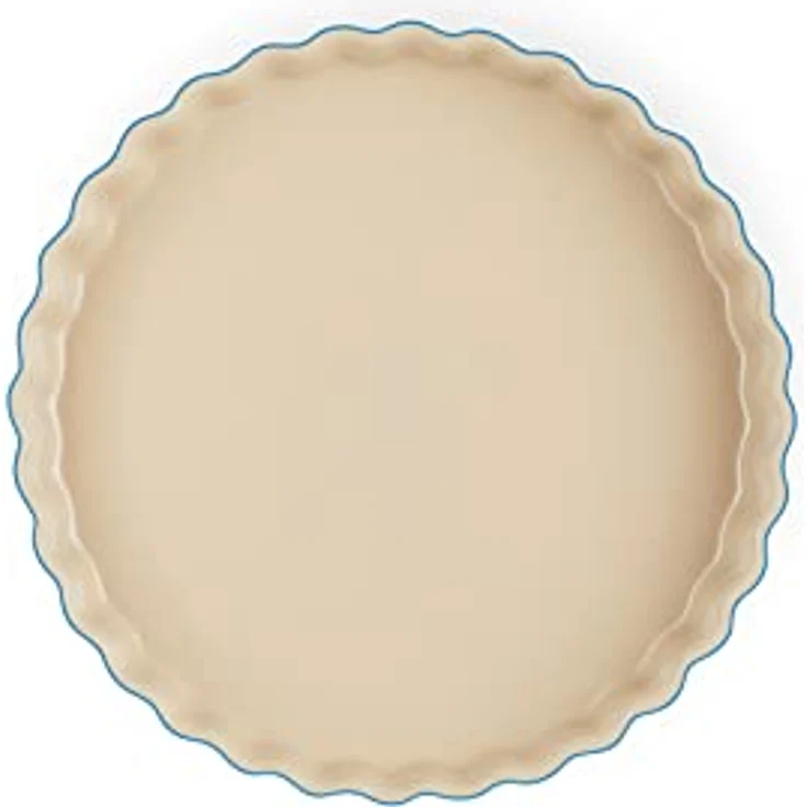 Le Creuset TARTE-FORM 28 CM AZURE, Backform aus Steingut mit gleichmäßiger Wärmeverteilung, Blau – Bild 4