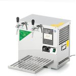 Ich-zapfe AS-45 Wassersprudler, 2-leitig, Hochleistungs-Wasserspender mit Edelstahl-Tropfblech, 50 L/h