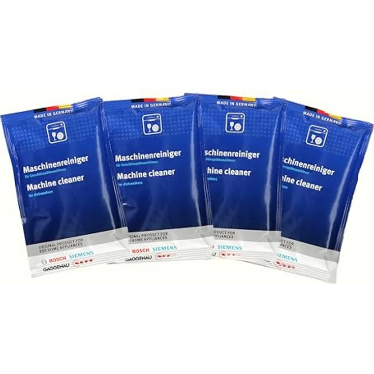 Bosch Display für Geschirrspüler, 4 Sachets x 45G Reinigungspulver für optimale Gerätepflege – Bild 3