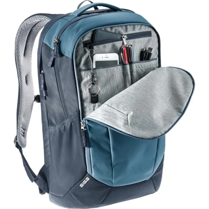 Deuter Giga Freizeit-/Laptoprucksack, gepolstertes Laptop- und Tabletfach, Atlantic-Ink – Bild 6