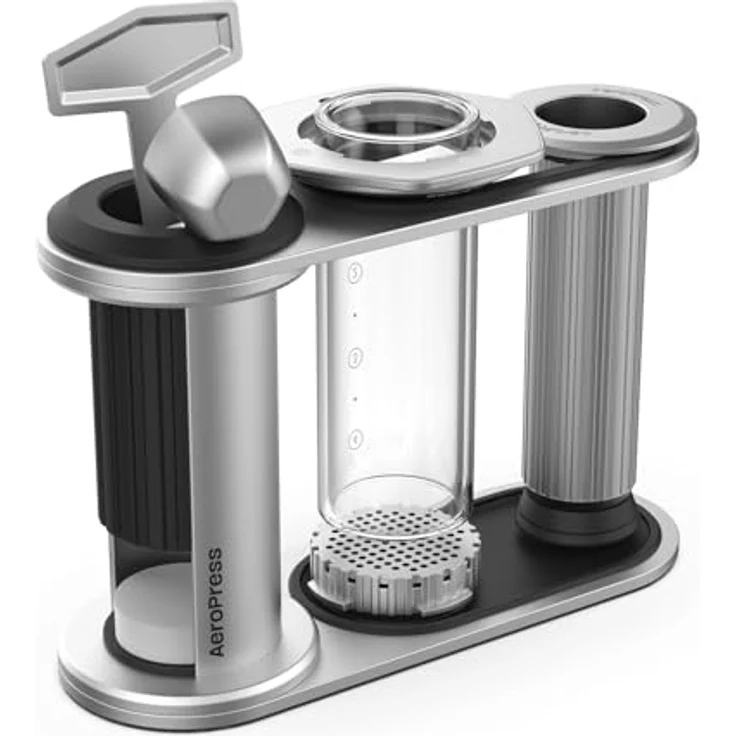 AeroPress Edelstahl-Organizerständer, kompakter Caddy mit Ablagefach für Filter, passend für Premium-, Clear- und Original-Kaffeemaschinen – Bild 1