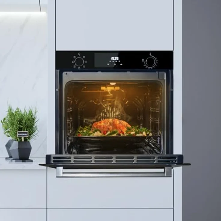 Cecotec Backofen Bolero Hexa M226000, 60 cm, schwarz, 2800 W, 72 l, 7 Funktionen, Grillmodus, Steam EasyClean, Energieklasse A – Bild 4