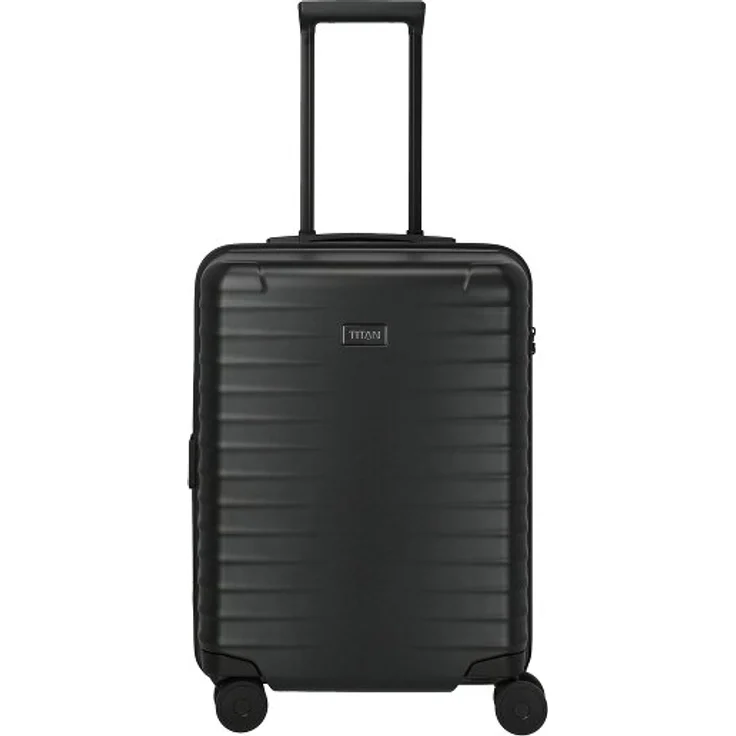Titan Upgrade Kabinentrolley S 55 cm, 4 Rollen, 100% Polycarbonat, schwarz